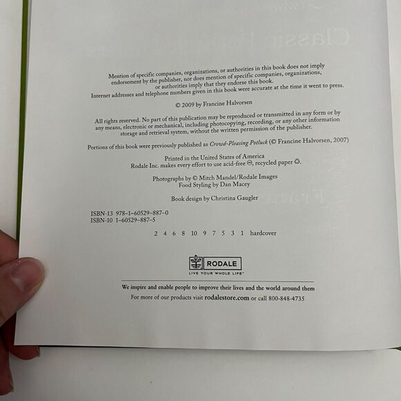Cookbook Homestyle Family Favorites Annual Recipes 2009 Classic Potluck Dishes - Picture 2 of 14